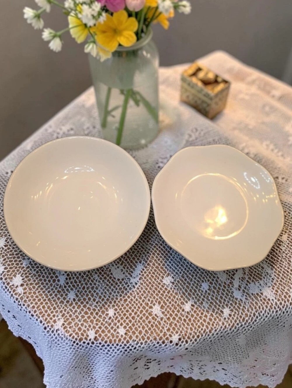 Vtg 2 Tiny Little Pier 1 Sauce Compote Appetizer Dishes
